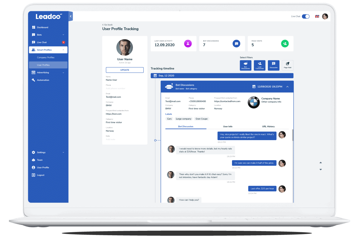 5 Things Leadoo Analytics 02 analytics 5 Things Leadoo Analytics lets you Analyze and turn into Conversion