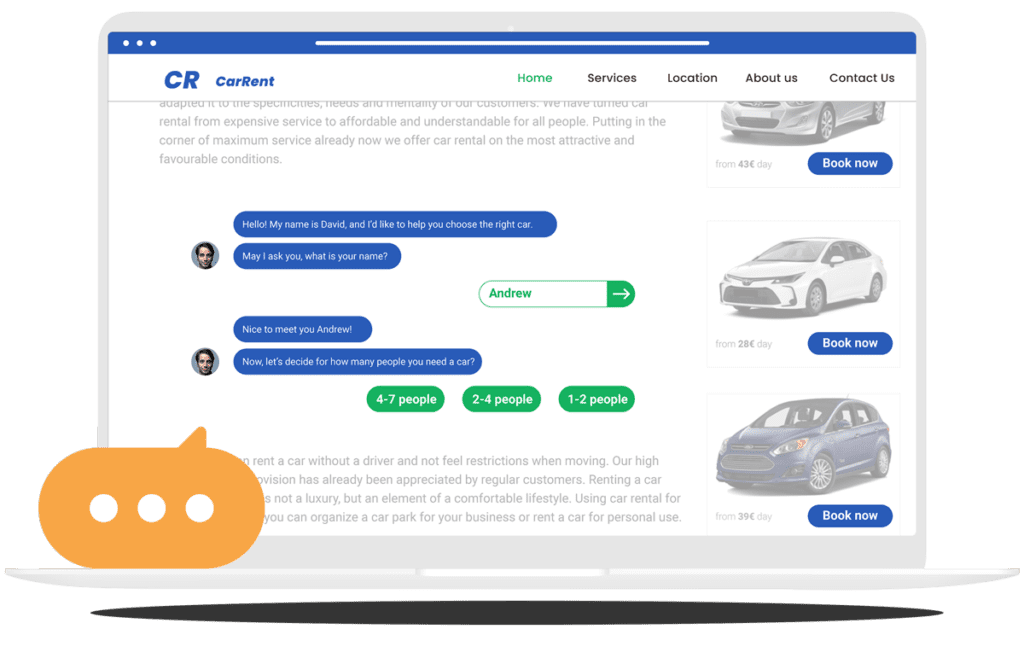inpagebot mockup 02 marketing platform Create a Website for Lead Generation!