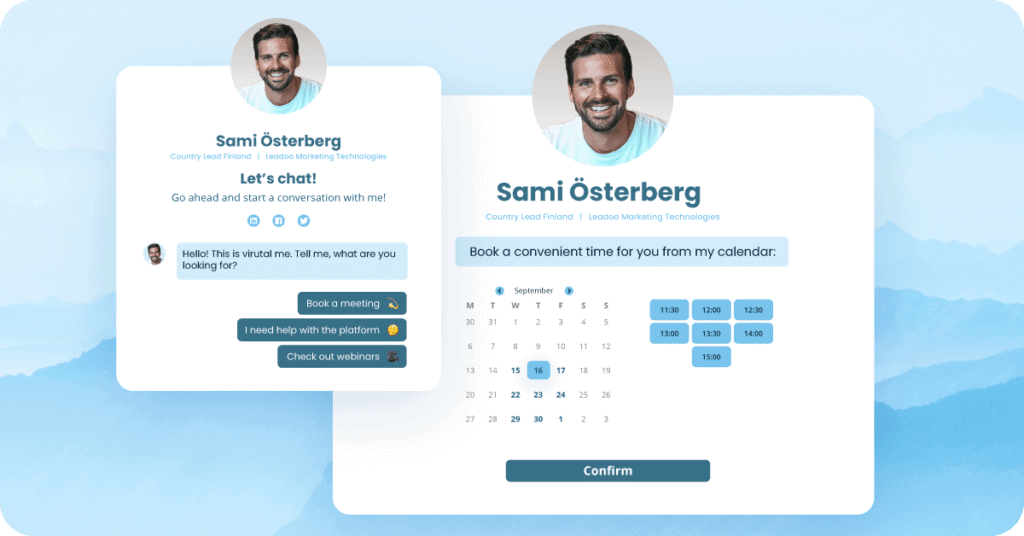 Leadoo Sales Assistant front page