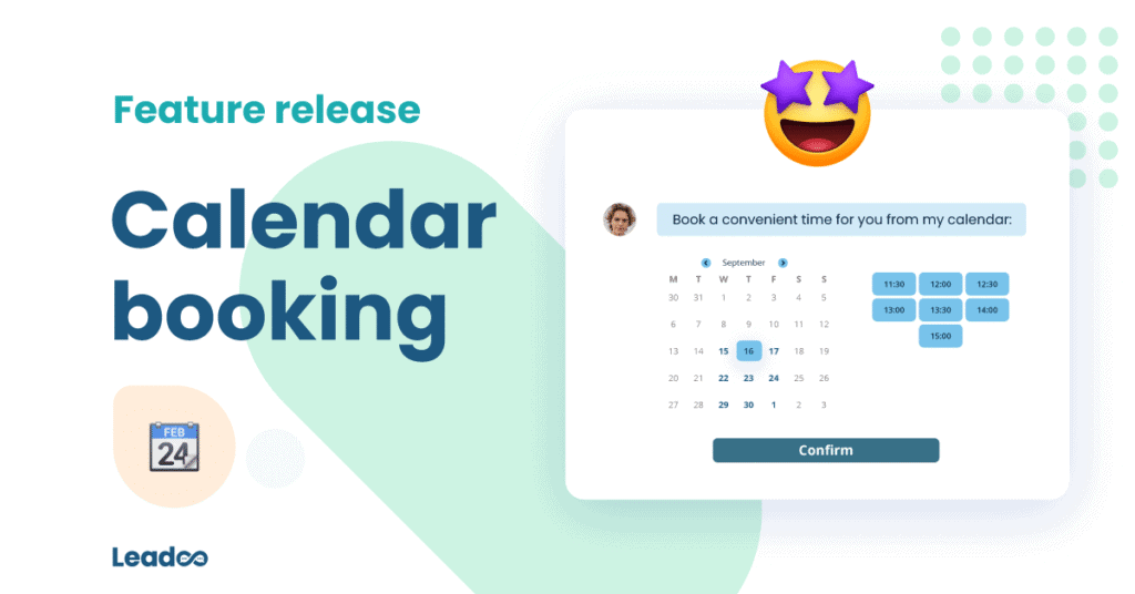 Book meetings directly to your calendar