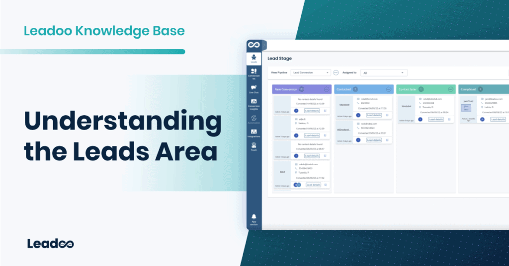 Understanding the Leads Area conversions Lead Stages & Pipelines