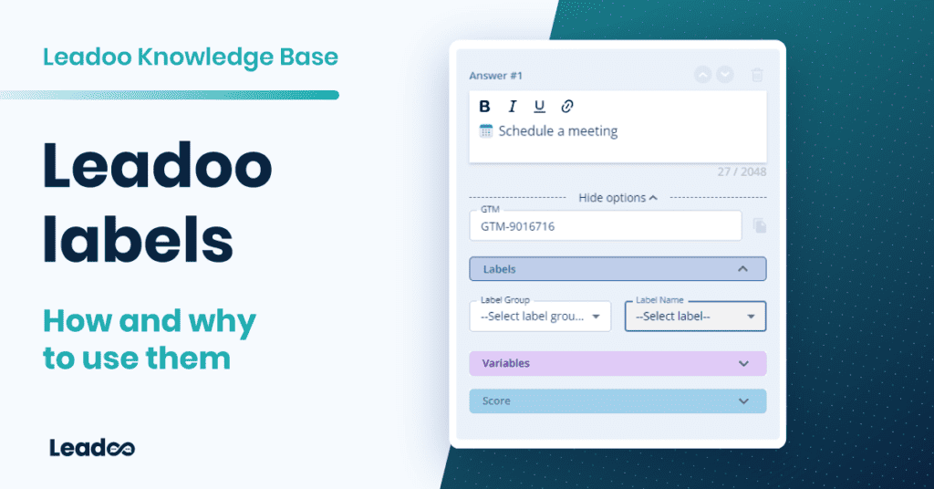bot labels featured Leadoo labels - How and why to use them