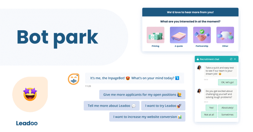 Bot park bot functionalities Bot park