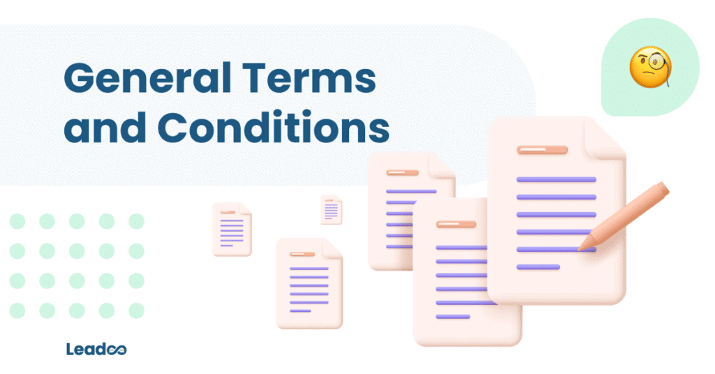 General terms and conditions Leadoo General Terms and Conditions