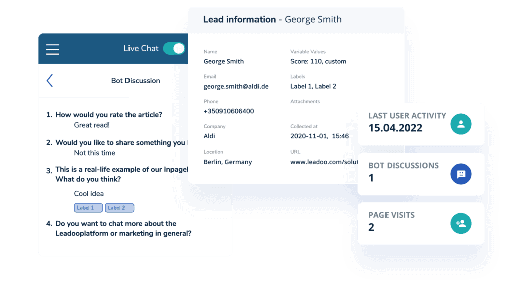 LiveChat upsell 02 live chat Live Chat