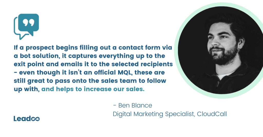 Ben Blance increasing qualified leads