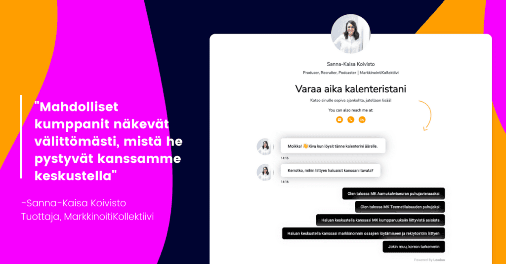 Template 2 3 Leadoo Sales Assistant helpottamaan rutiinitehtäviä Leadoo Sales Assistant helpottaa päivittäisiä rutiinitehtäviä