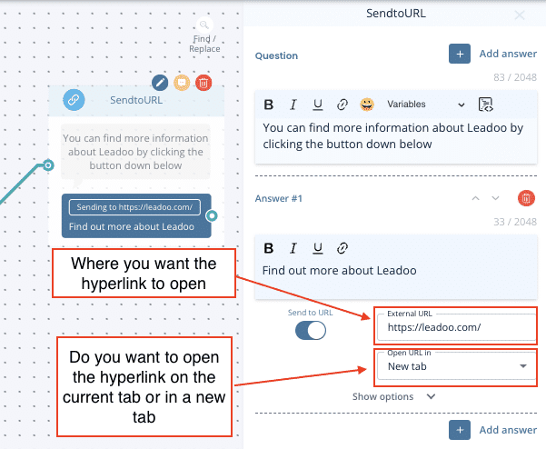 Leadoo nodes Send To URL How to Build Your First VisualBot