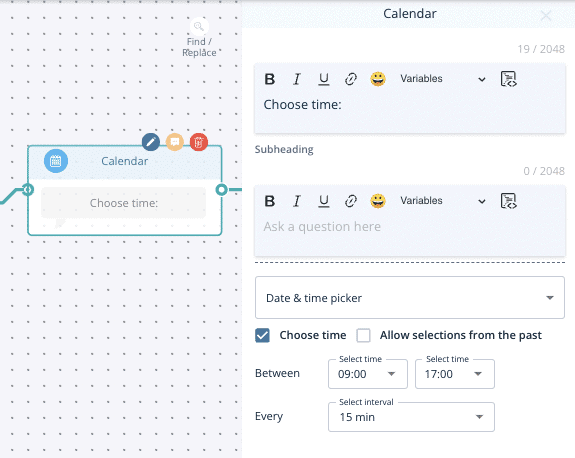 Leadoo nodes Date Time picker How to Build Your First VisualBot