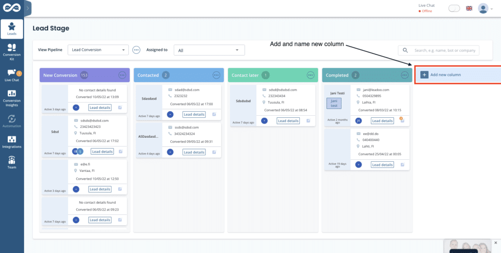 Lead Stage pic 7 Lead Stages & Pipelines