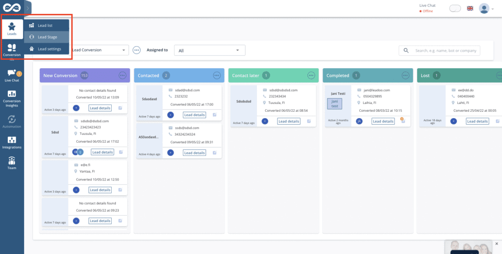 Lead Stage pic 6 Lead Stages & Pipelines