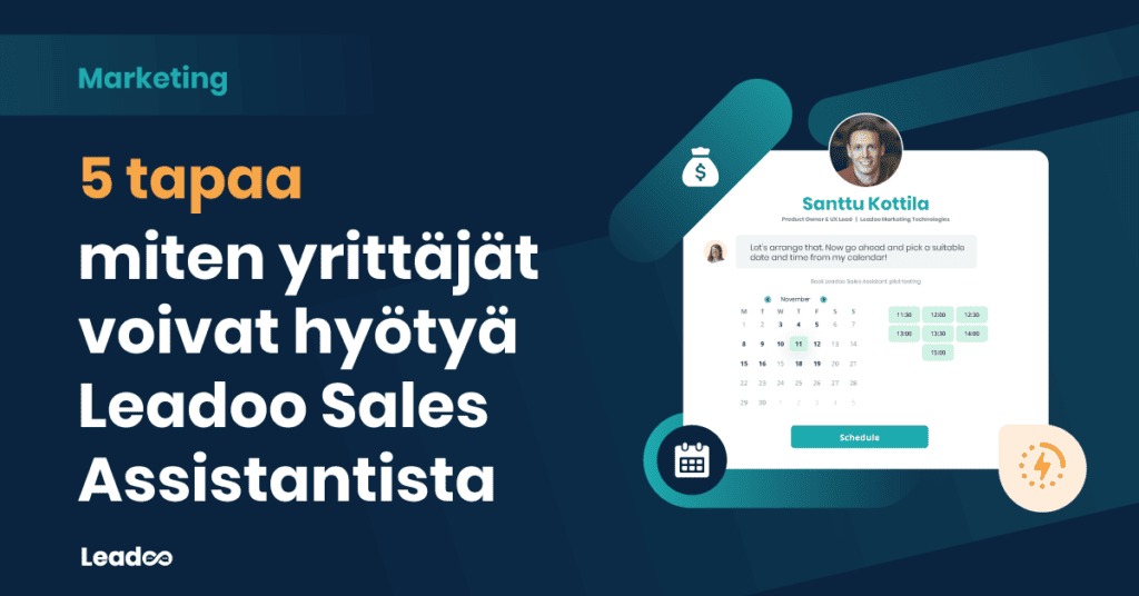 leadoo sales assistant for entrepreneurs leadoo 5 tapaa, miten yrittäjät voivat hyötyä Leadoo Sales Assistantista