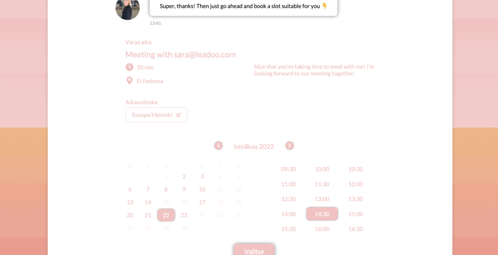 Na%CC%88ytto%CC%88kuva 2022 6 1 kello 13.41.50 Leadoo Sales Assistant pähkinänkuoressa Leadoo Sales Assistant pähkinänkuoressa - mitä, miksi, ja miten?