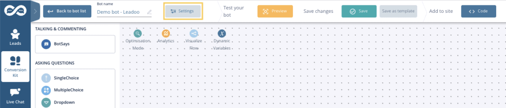 Na%CC%88ytto%CC%88kuva 2022 6 3 kello 7.59.23 Settings, Styles & Trigger rules (Chatbot & Inpagebot)