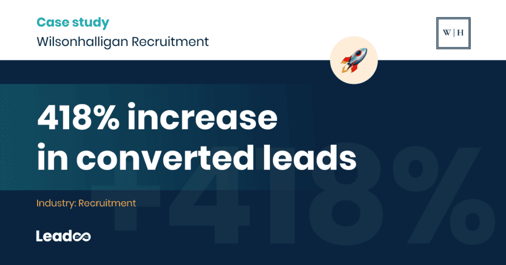 Wilsonhalligan Recruitment increase in converted leads converted leads Testimonial