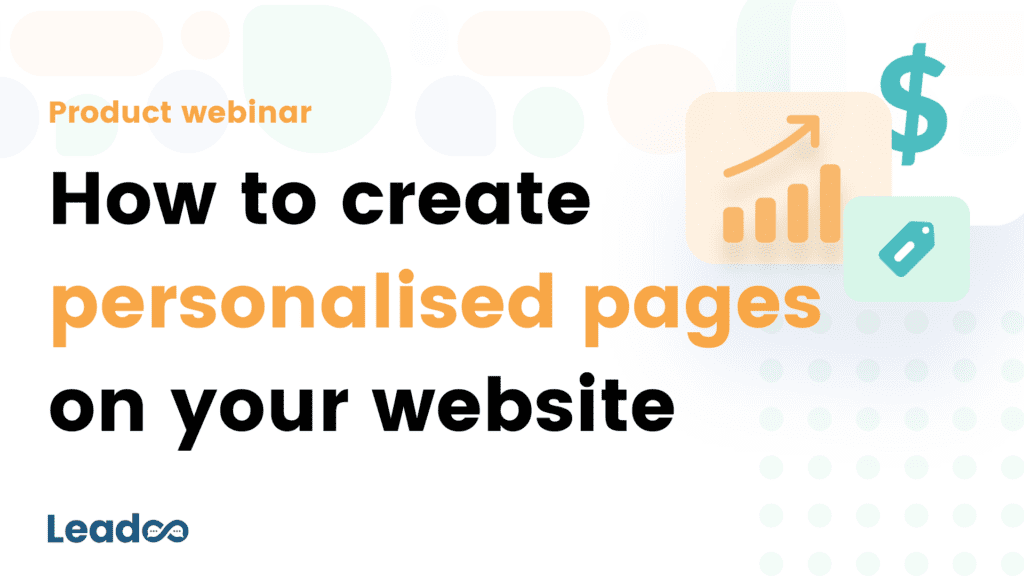 Personalised pages for your website