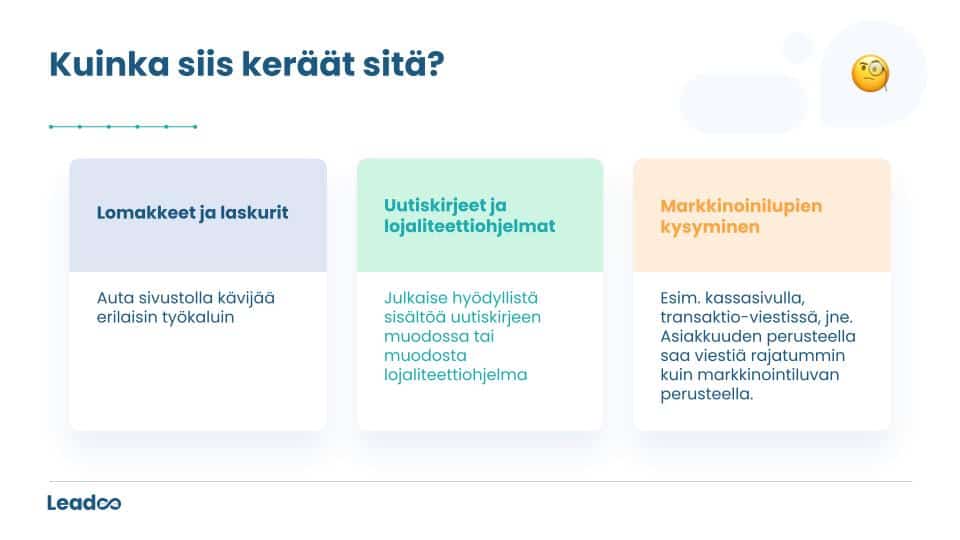 Asiakasdatan keraaminen markkinointistrategiana 30.8.2022 2 asiakasdata Asiakasdatan kerääminen markkinointistrategiana