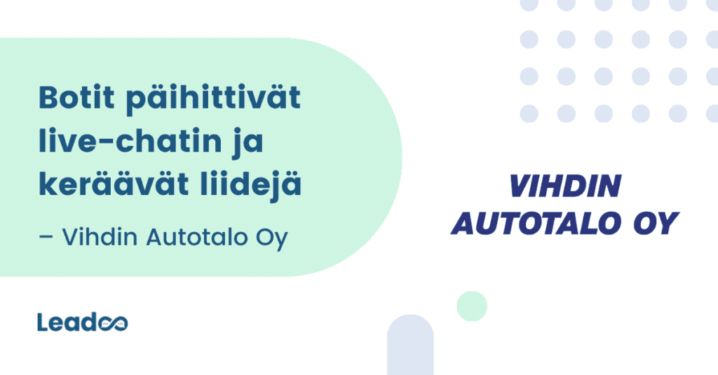 Leadoo leasingalalle 11 leasing Vihdinautotalo 1 leasing Leadoo leasingalalle