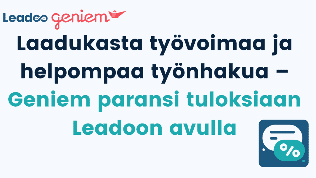 Personoidut keskustelut verkkosivuilla 5 rekrytointiala Leadoo rekrytointialalle