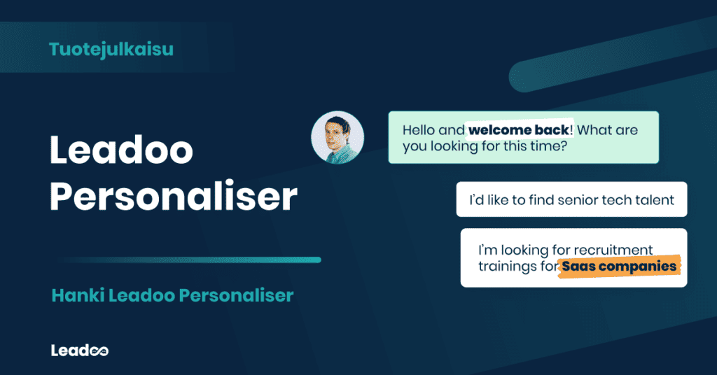 leadoo personaliser 1 personaliser Uusi ominaisuus: Leadoo Personaliser