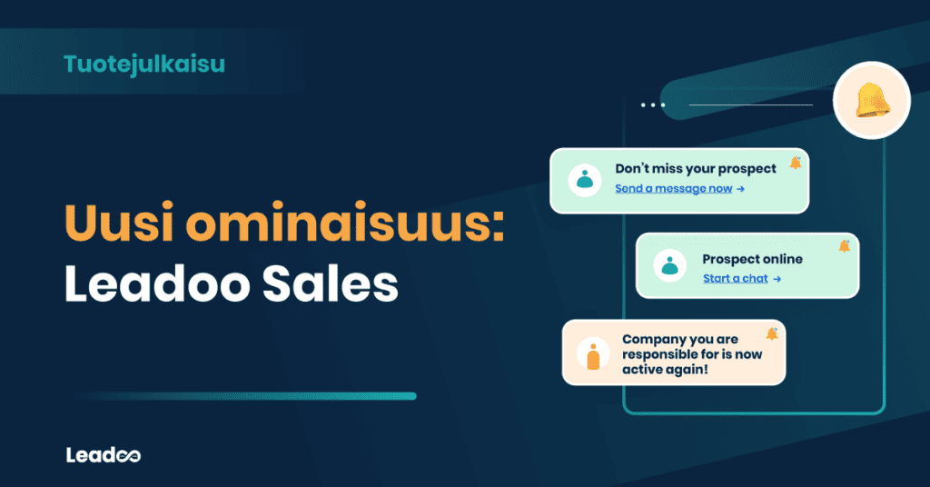 Uusi ominaisuus Leadoo Sales Uusi ominaisuus: Leadoo Sales