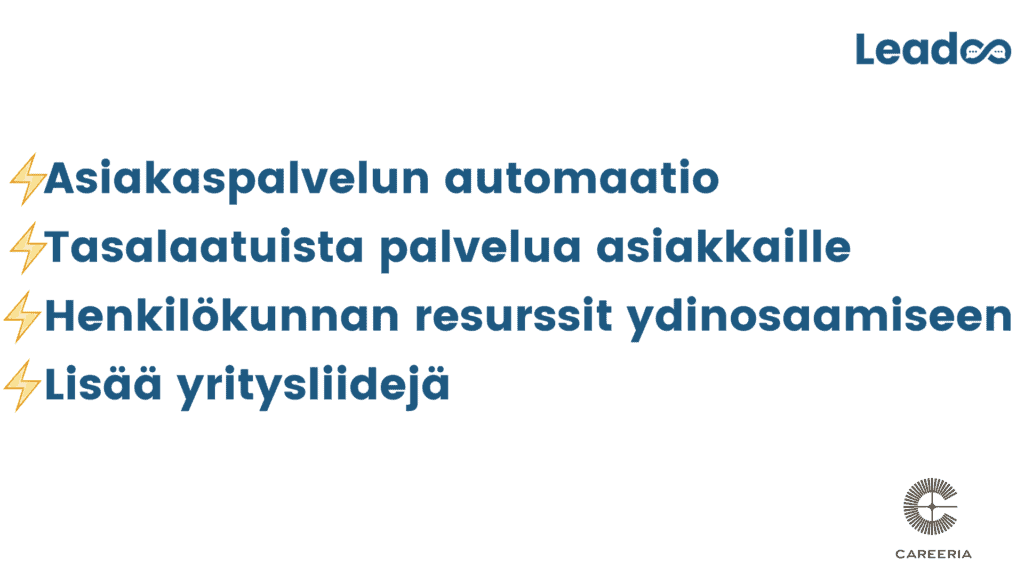 Sara images 7 careeria Asiakaspalvelun automaatio ja henkilökunnan resurssien vapauttaminen