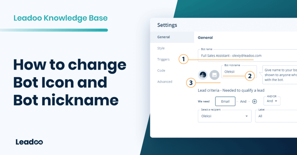 change bot name and icon How to change Bot Icon and Bot nickname