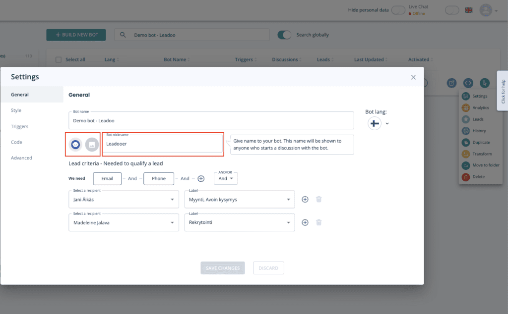 Na%CC%88ytto%CC%88kuva 2023 2 22 kello 10.55.37 How to change Bot Icon and Bot nickname