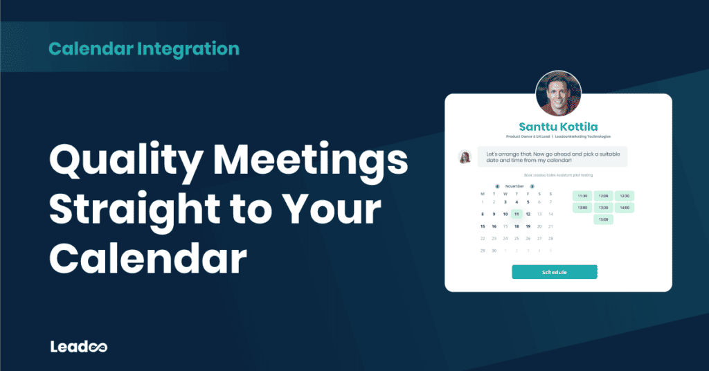 Calendar integration Leadoo introverts Calendar Integration: Quality Meetings Straight to Your Calendar