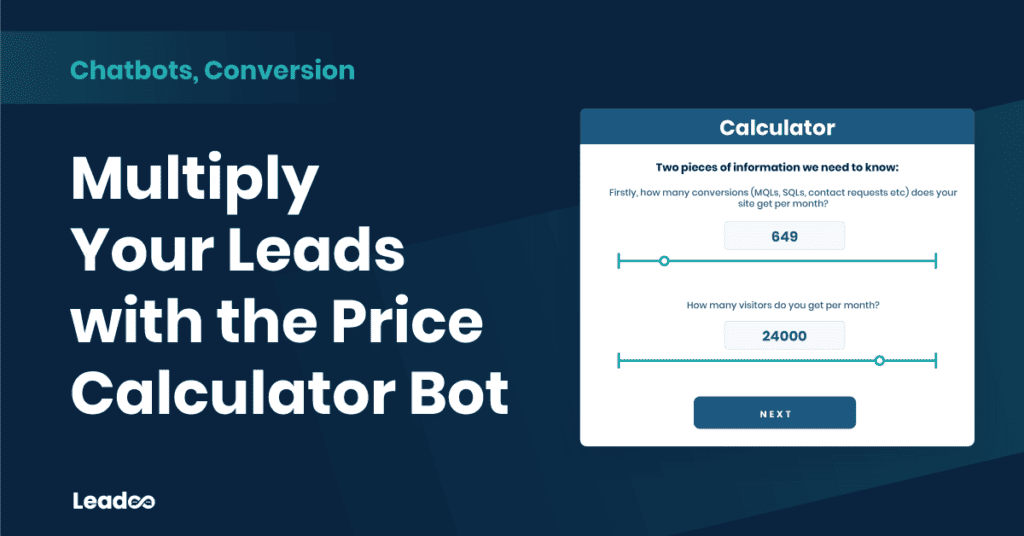 Price calculator leadoo cro tactics Multiply Your Leads with the Price Calculator Bot
