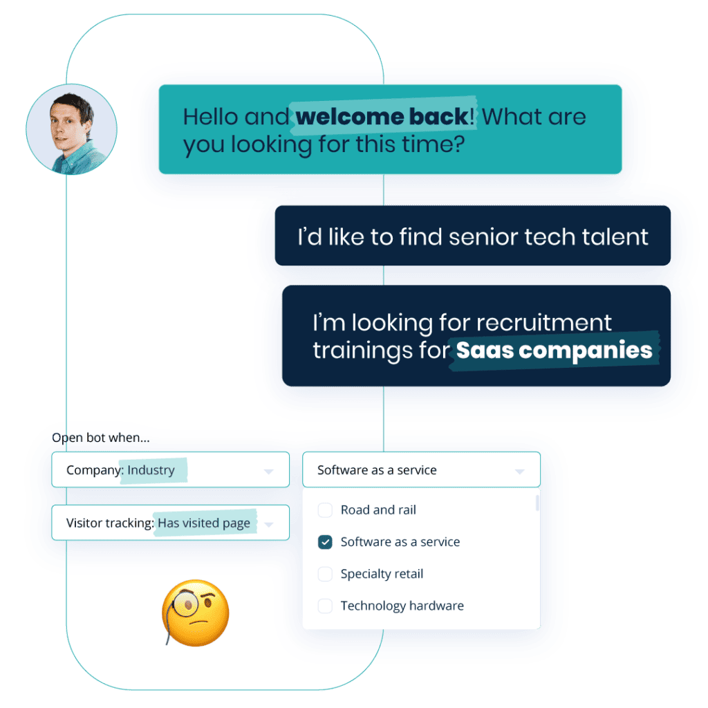 Set rules for personalised dialogues