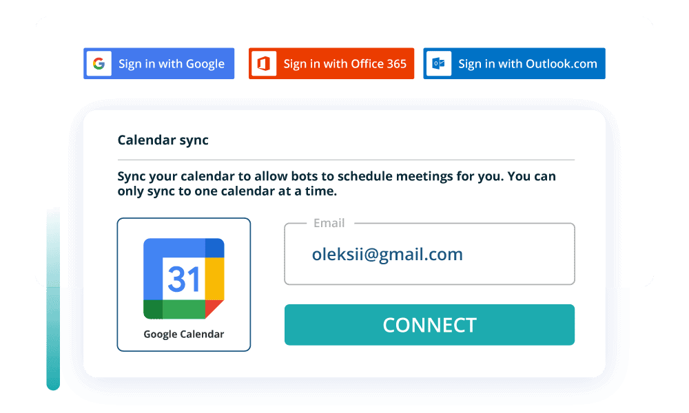 Leadoo Sales Assistant sync to your calendar