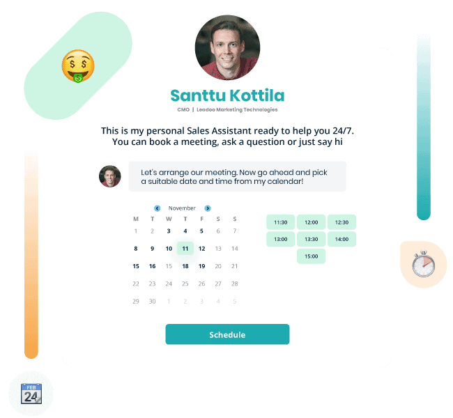 Leadoo Sales Assistant main Interface