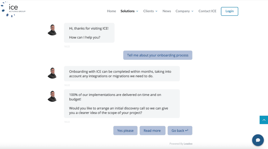 3x enemmän kvarttaalittaisia liidejä - ICE InsureTech kolminkertaisti mitattavan liidimääränsä vuodessa Leadoon avulla 4 Miten Leadoo on auttanut ICE:tä nostamaan konversioastetta? 📈