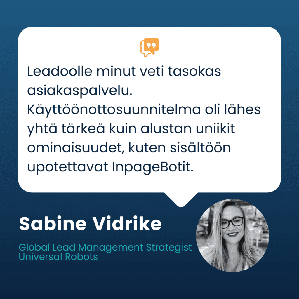 Miksi Universal Robots tarvitsi keskustelevan markkinointialustan? 