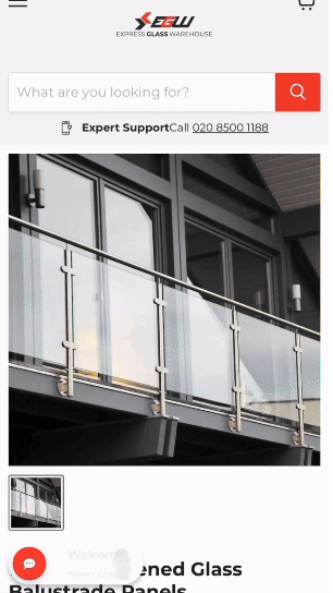 Express Glass Warehouse kasvatti verkkosivukävijän tuottamaa myyntiä 62 % 3 EGW inpage bot Express Glass Warehouse kasvatti verkkosivukävijän tuottamaa myyntiä 62 %