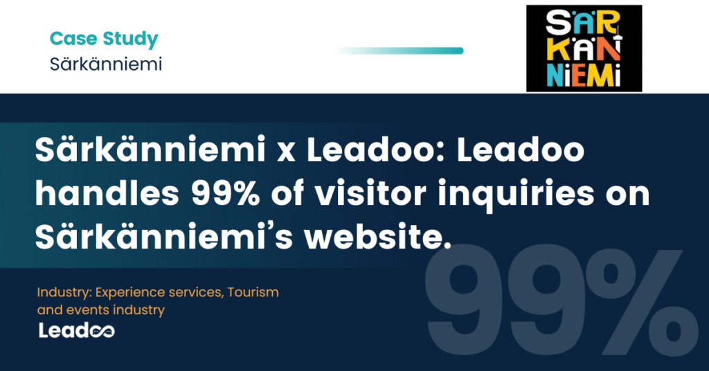 Copy of Case study featured Särkänniemi x Leadoo: Efficiency and Customer Satisfaction in Every Way