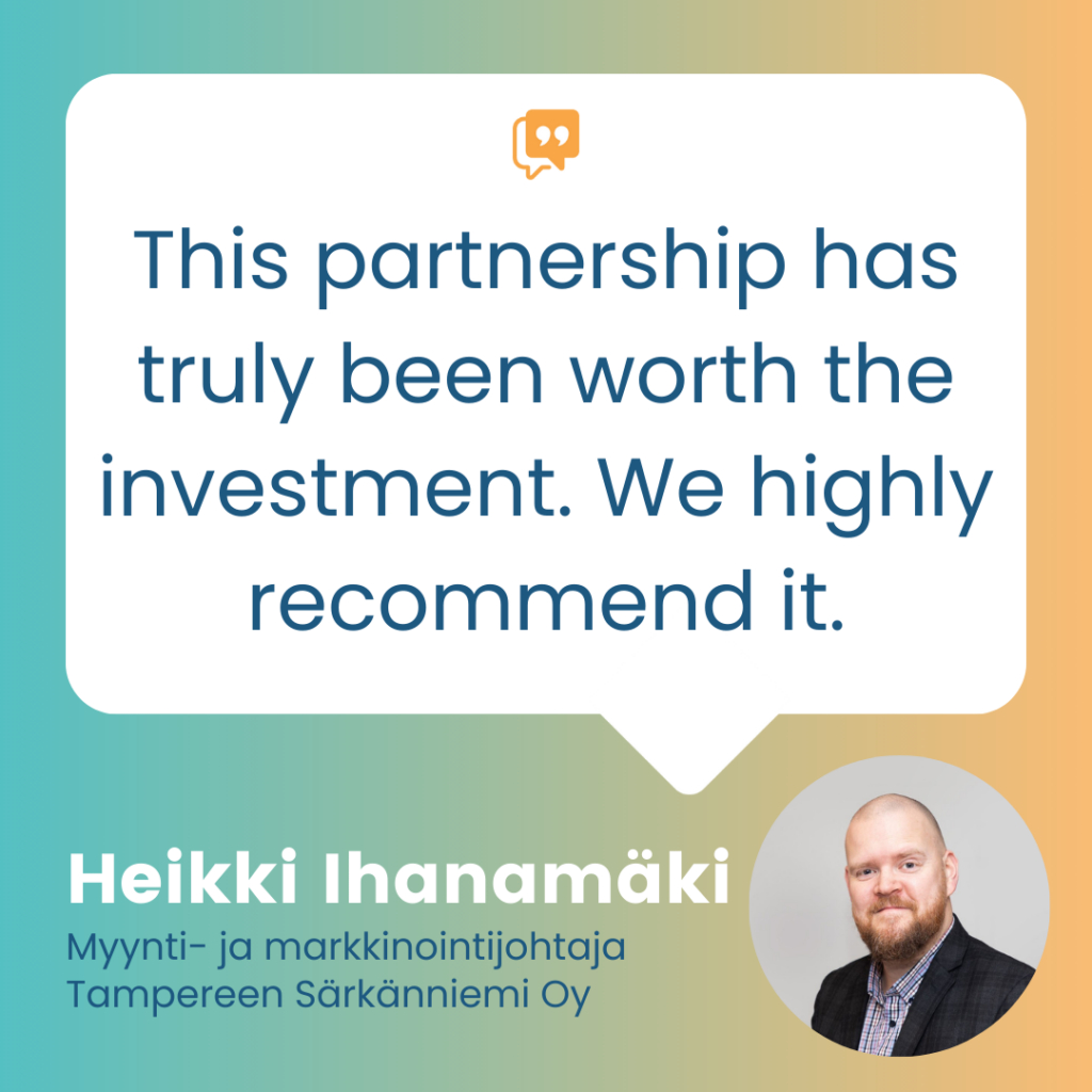 Särkänniemi recommends the partnership.