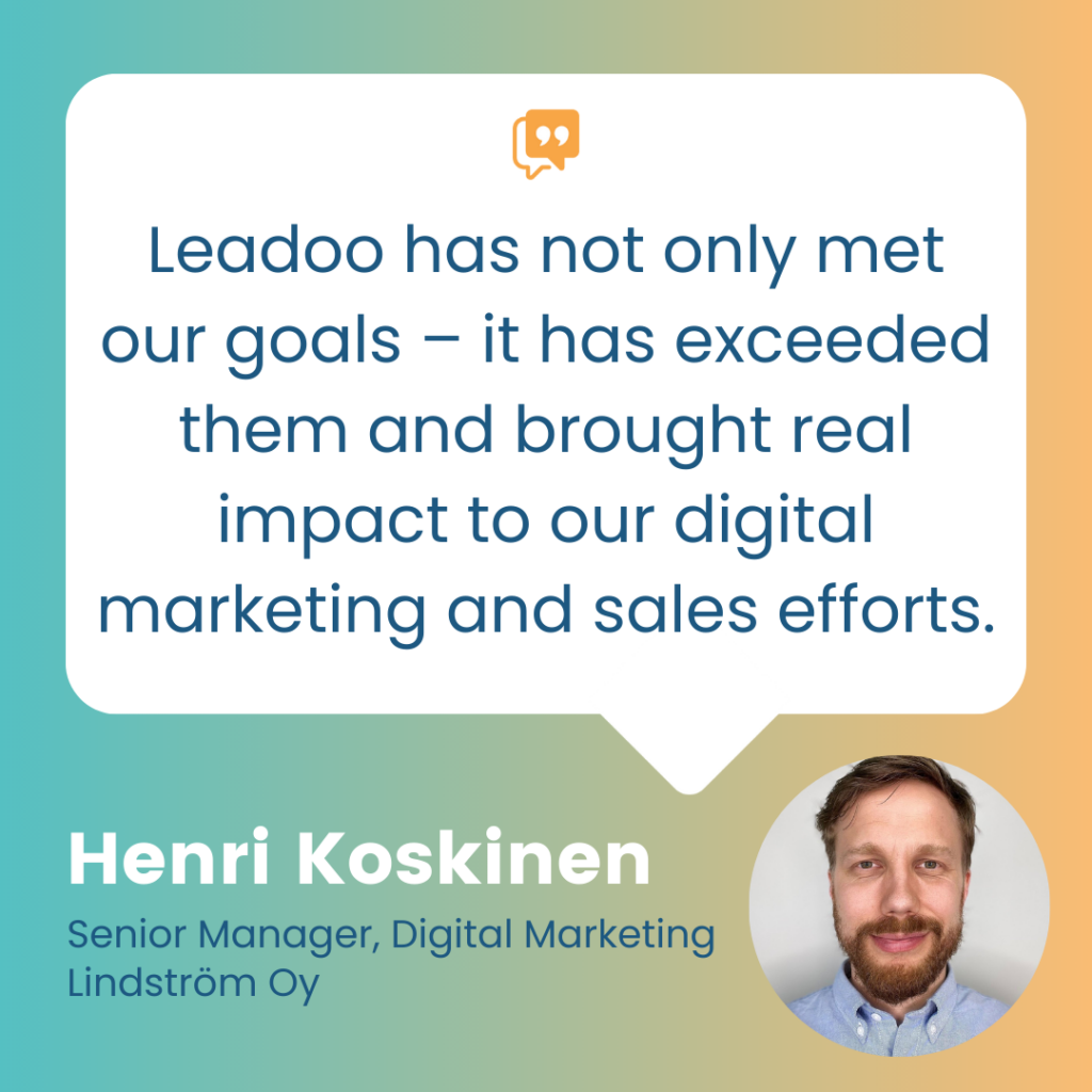 Lindström’s Senior Manager says the solution met their goals.