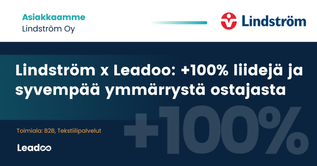 Lindstrom Header Lindström x Leadoo: Kohti personoidumpaa asiakaskokemusta