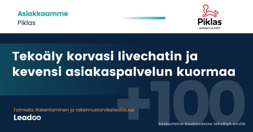 Piklas Piklas x Leadoo: Leadoo AI apuna asiakaspalvelussa
