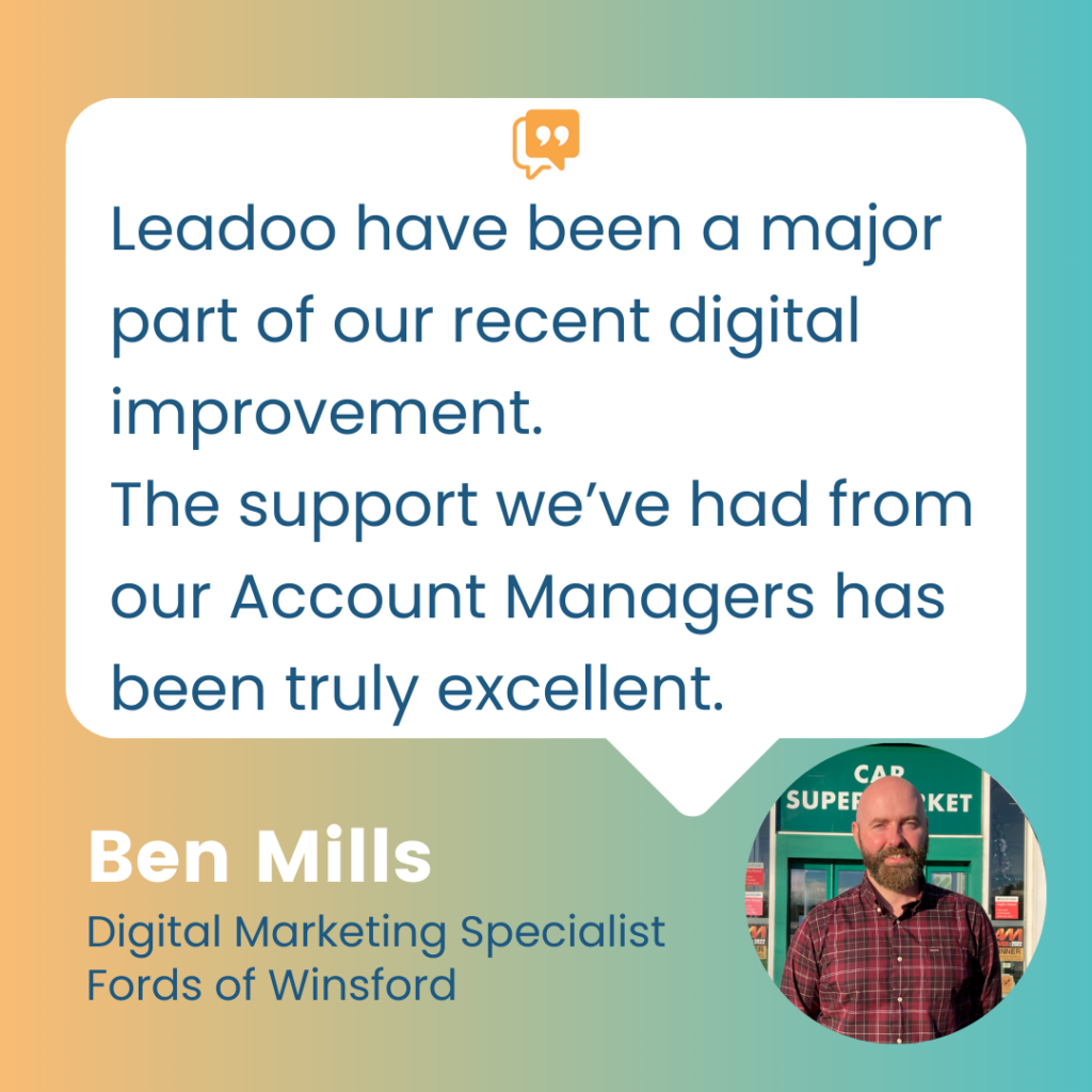 Ben FOW 2 1 How Leadoo helped FOW’s website win awards and become its best performing sales channel