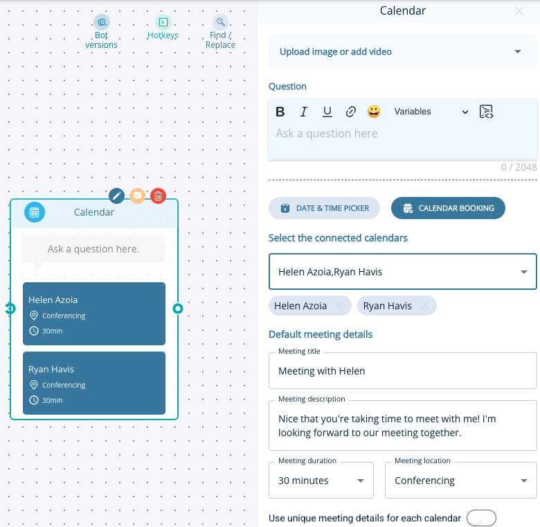 Leadoo Calendar Node - Live booking vs Offline scheduler 1 Screenshot 2025 05 08 at 10.39.07 Leadoo Calendar Node - Live booking vs Offline scheduler
