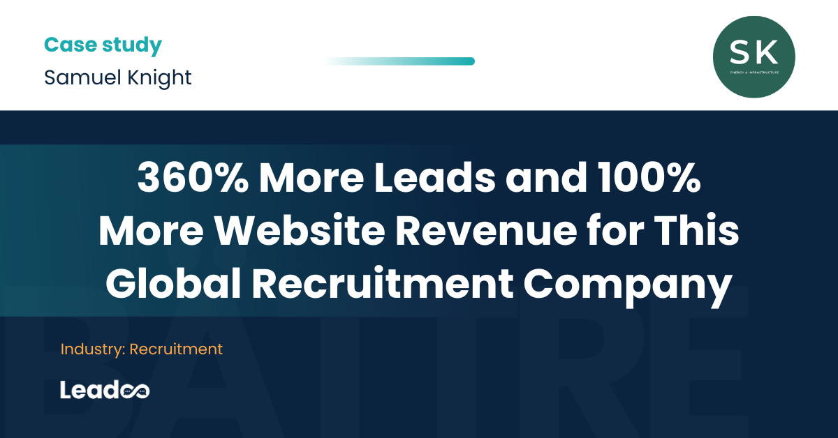 How Samuel Knight Transformed Their Website With 360% More Leads and 100% More Website Revenue.