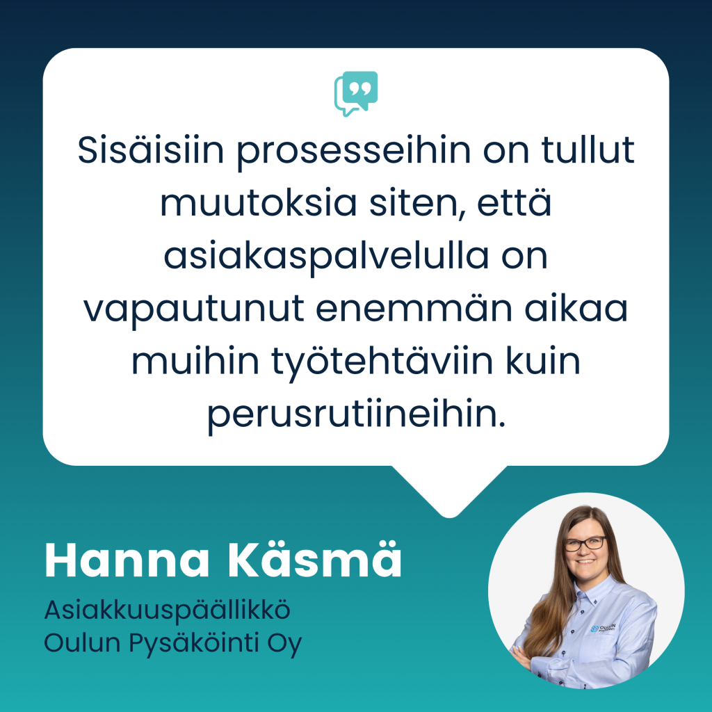 Oulun Pysäköinti x Leadoo: Digitaalinen asiakaspalvelu sujuvoittaa kaupunkilaisten arkea 3 Oulun Pysakointi Quote Oulun Pysäköinti x Leadoo: Digitaalinen asiakaspalvelu sujuvoittaa kaupunkilaisten arkea