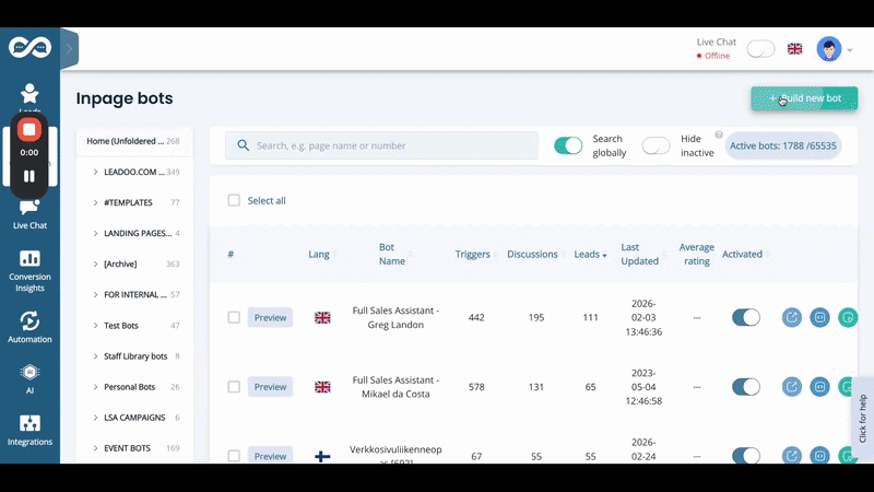 Compress AI Bot Builder in Action GIF AI Bot Builder