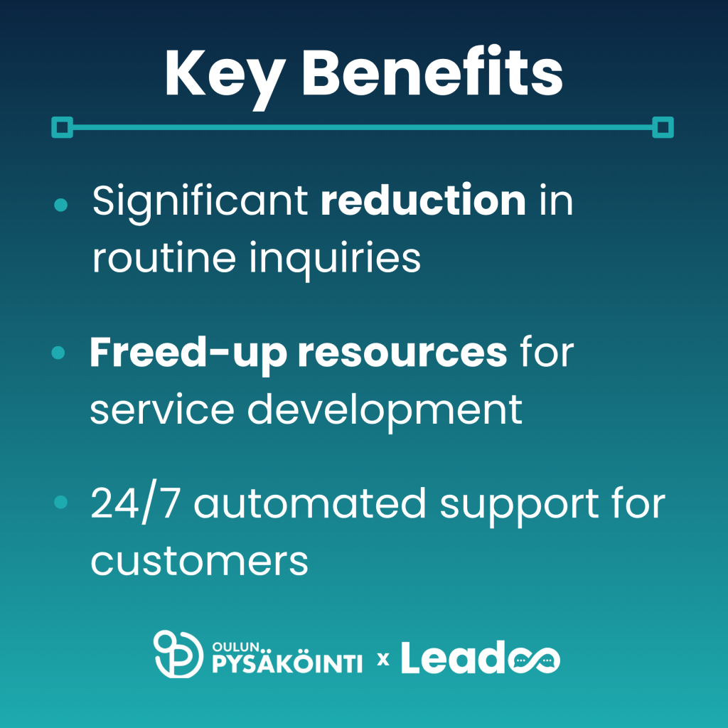 Oulun Pysakointi EN Tiivistykset Oulun Pysäköinti x Leadoo: Digital Customer Service Streamlining Urban Life