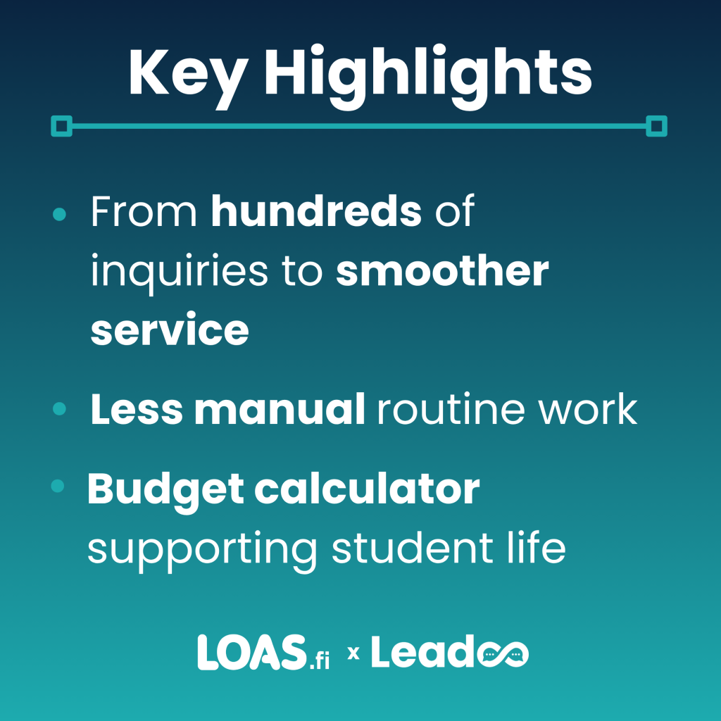 LOAS Tiivistykset EN LOAS x Leadoo: Smoother Interactions Through Smart Automation